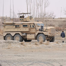 A Cougar vehicle in Afghanistan in 2011. 