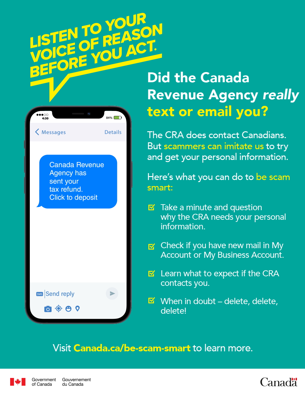 Scam prevention and the CRA 