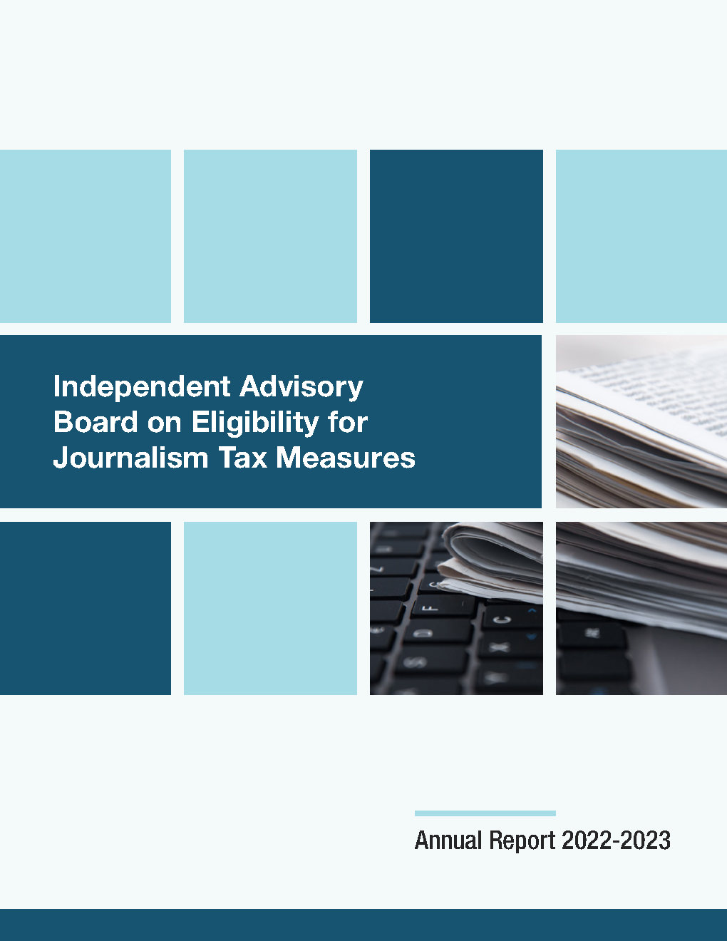 Independent Advisory Board on Eligibility for Journalism Tax Measures - Annual Report 2021-2022