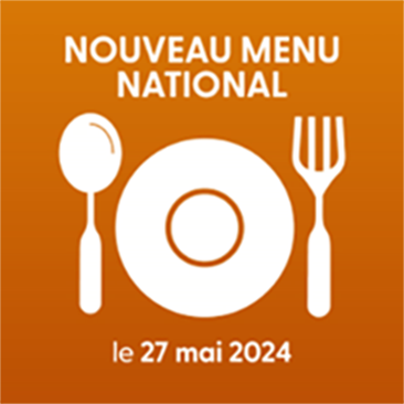Nouveau menu national, le 27 mai 2024