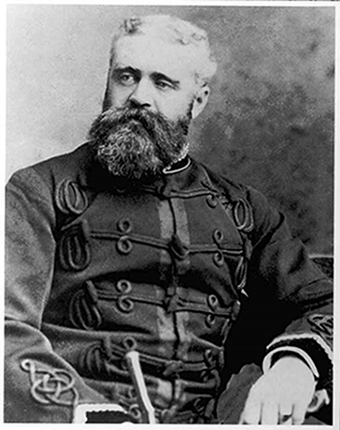 Samuel Bedson, directeur du Pénitencier du Manitoba, vers 1880.