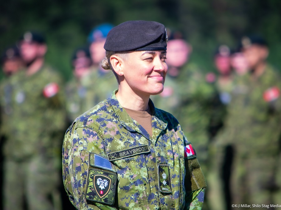 2 PPCLI is present process a change of command with the brand new commander, Lieutenant Colonel Chelsea Braybrook