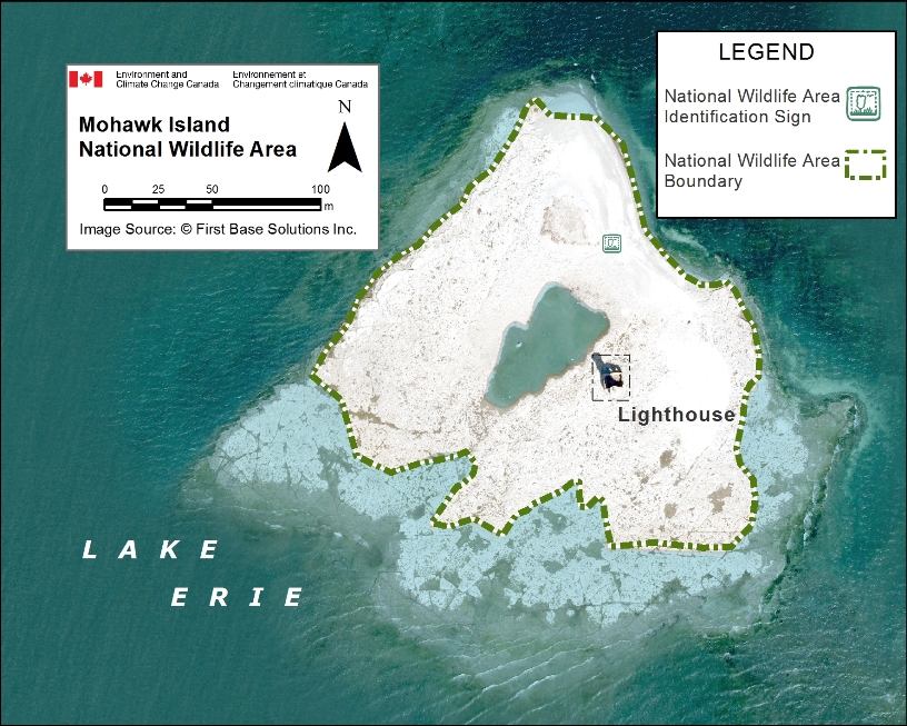 Photo of aerial photograph of Mohawk Island