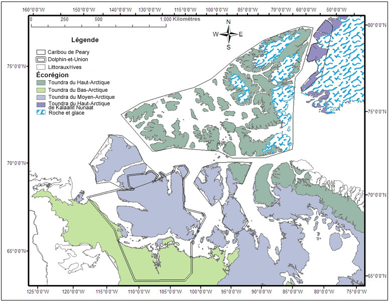 Écozones terrestres de l'archipel arctique