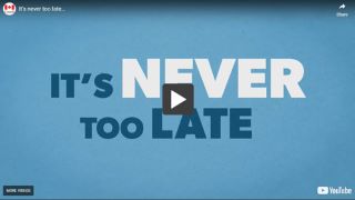 A video thumbnail for It's never too late