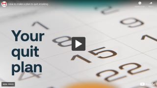 A video thumbnail for How to make a plan to quit smoking