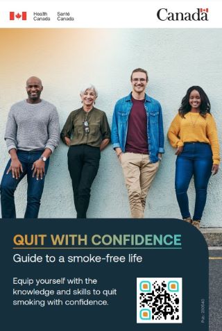 A postcard titled: Quit with confidence