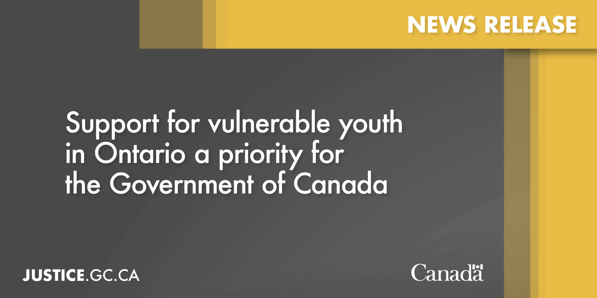 Support For Vulnerable Youth In Ontario A Priority For The Government   News Release Twitter Card Jan 23 2023 En 