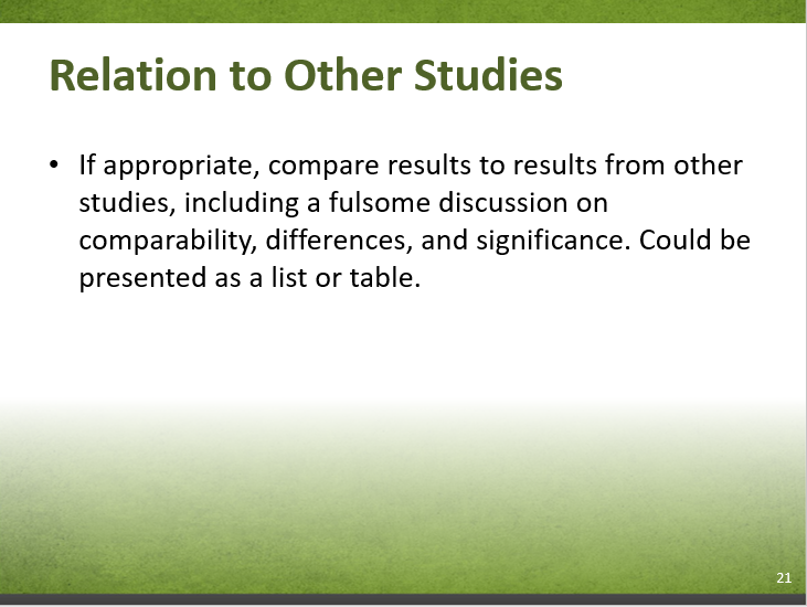 Slide 7-21. Relation to Other Studies. Text description follows.