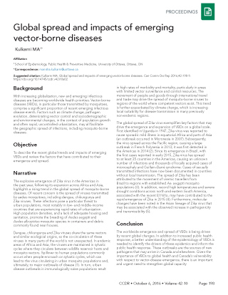 Emerging vector-borne diseases - Canada.ca