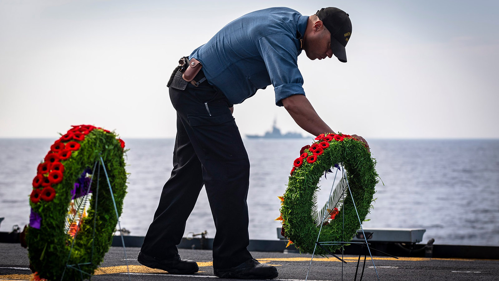 Slide - HMCS Halifax Remembrance Day ceremony
