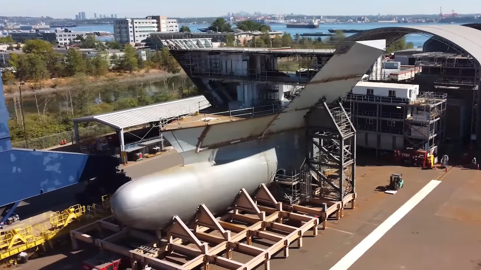Slide - The bulbous bow of the future HMCS Protecteur